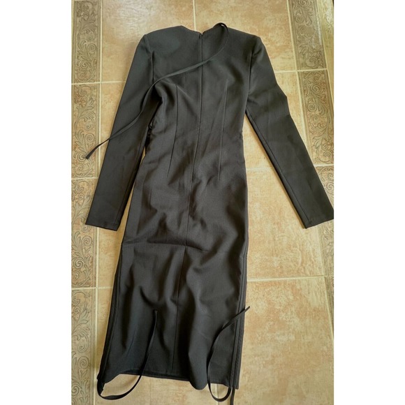 J KOO front and sides ruched Tie Long sleeve dress Size XS - Picture 8 of 12